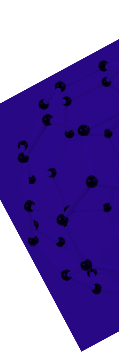 purple backround image with molecules
